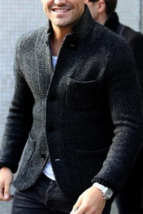 Cameron | Men's Tailored Wool Knit Jacket
