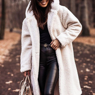 Daphne | Women's Oversized Hooded Plush Teddy Coat