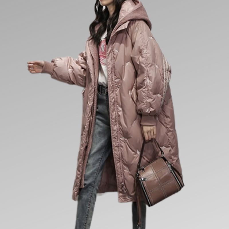 Shay | Women's Longline Premium Down Puffer Jacket