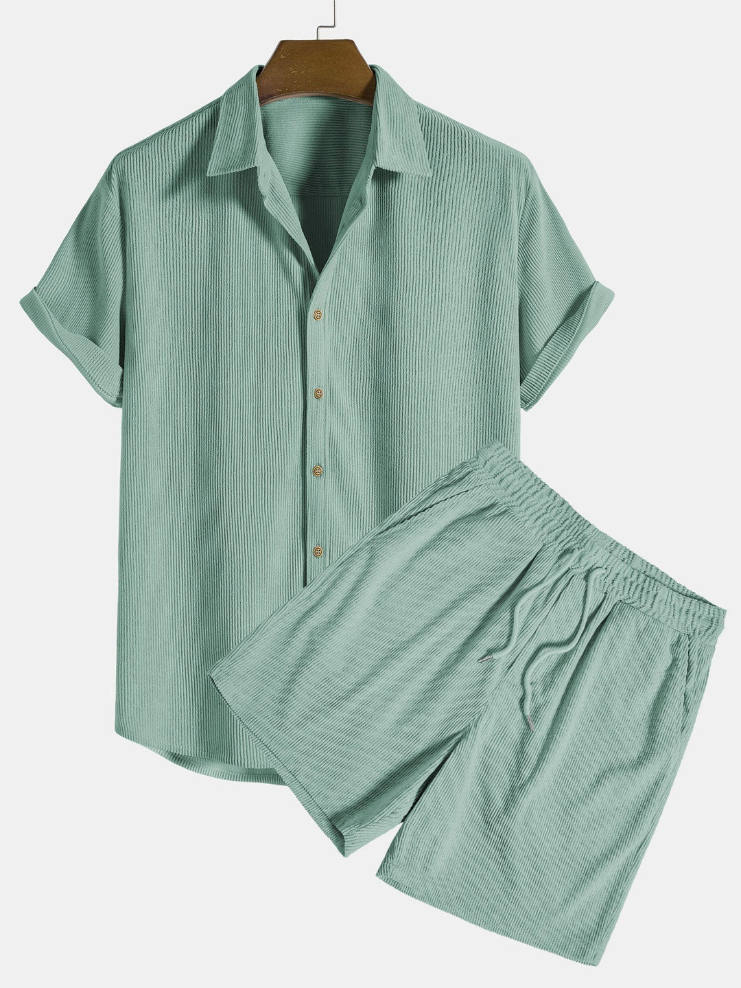 Duke | Men's Corduroy Two Piece Short Summer Set