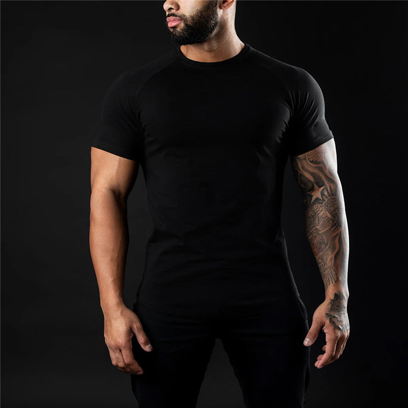 Cillian | Men’s Slim Fit Crew Neck T-Shirt with Raglan Sleeves
