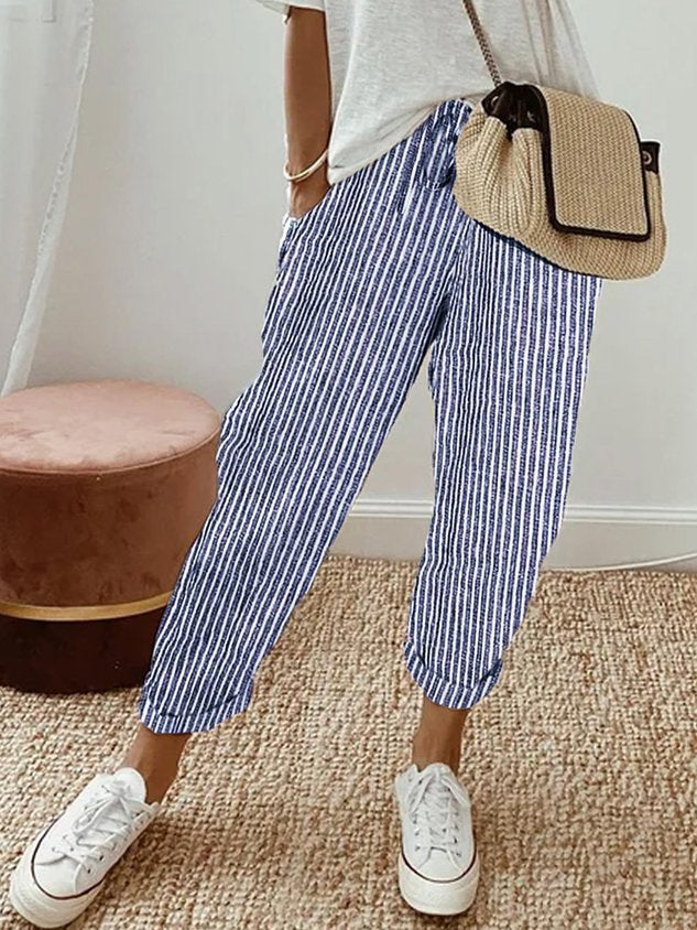 Bree | Women's Comfy Drawstring Linen Pants