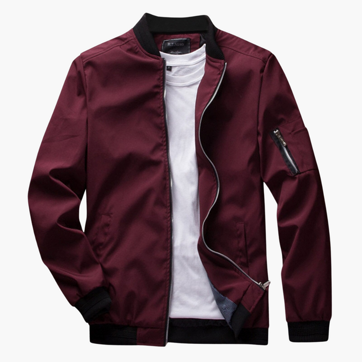Ernest | Men's Slim Fit Bomber Jacket with Sleeve Pocket