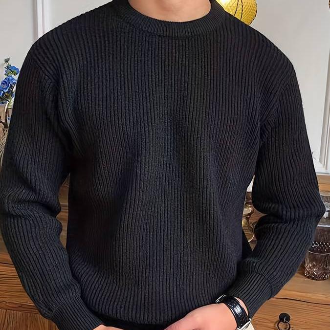Silas | Men's Classic Ribbed Knit Sweater