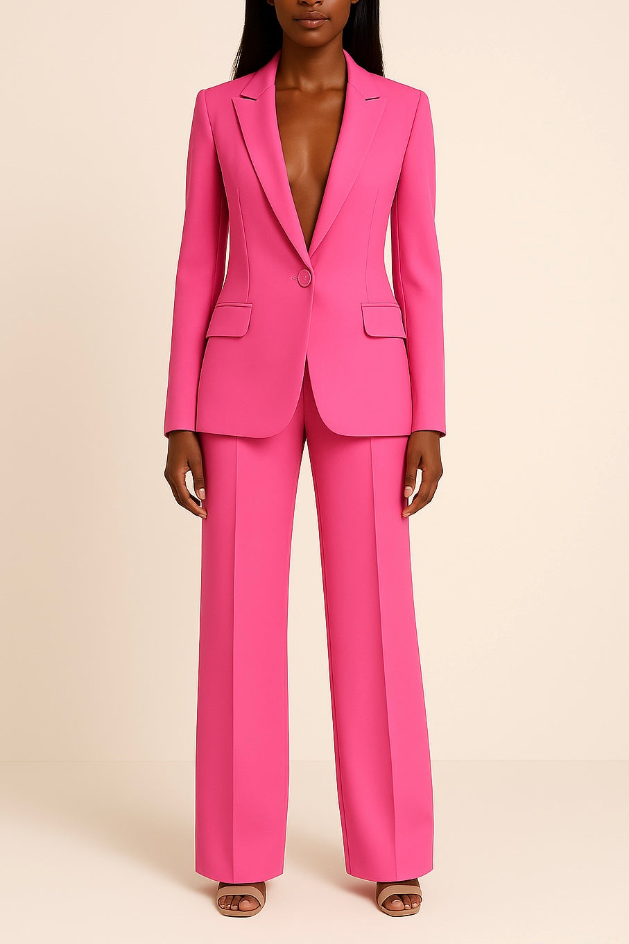 Simone | Women's Wide-Leg Formal Pantsuit Set