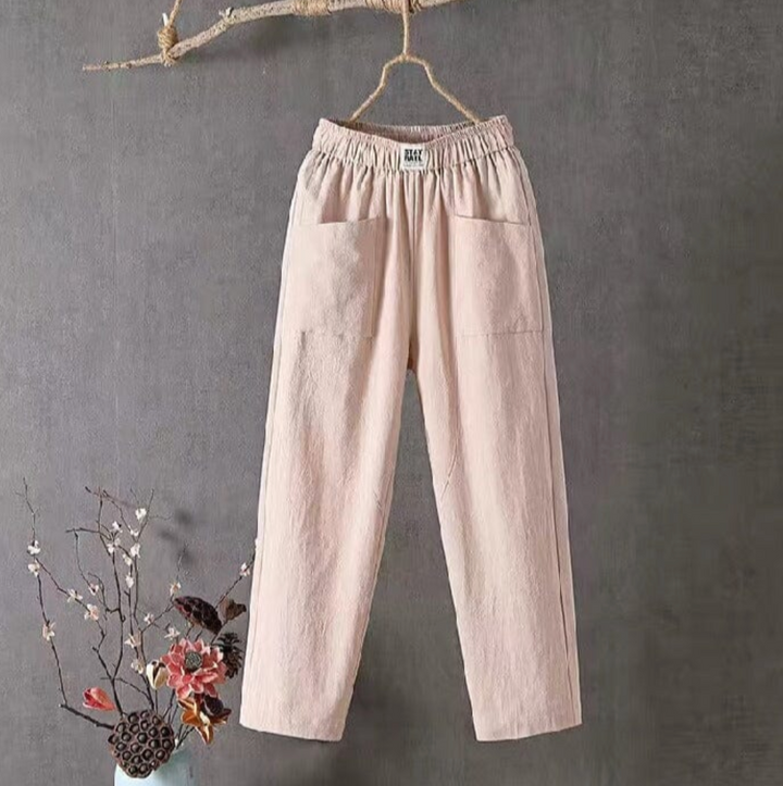Rumi | Women's Breezy High-Waist Pull-On Linen Pants