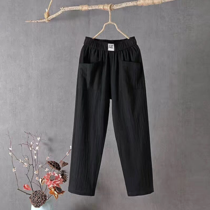 Rumi | Women's Breezy High-Waist Pull-On Linen Pants