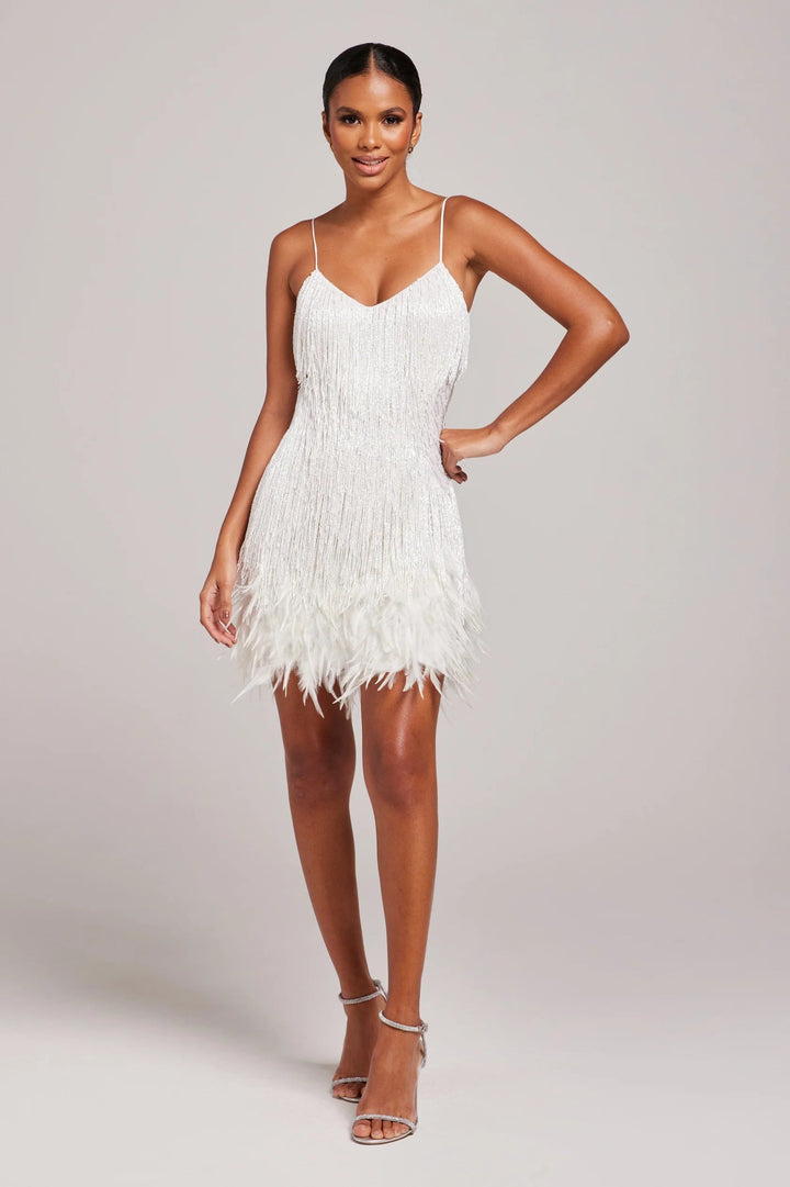 Giselle | Women's Sequin Fringe Cocktail Mini Dress