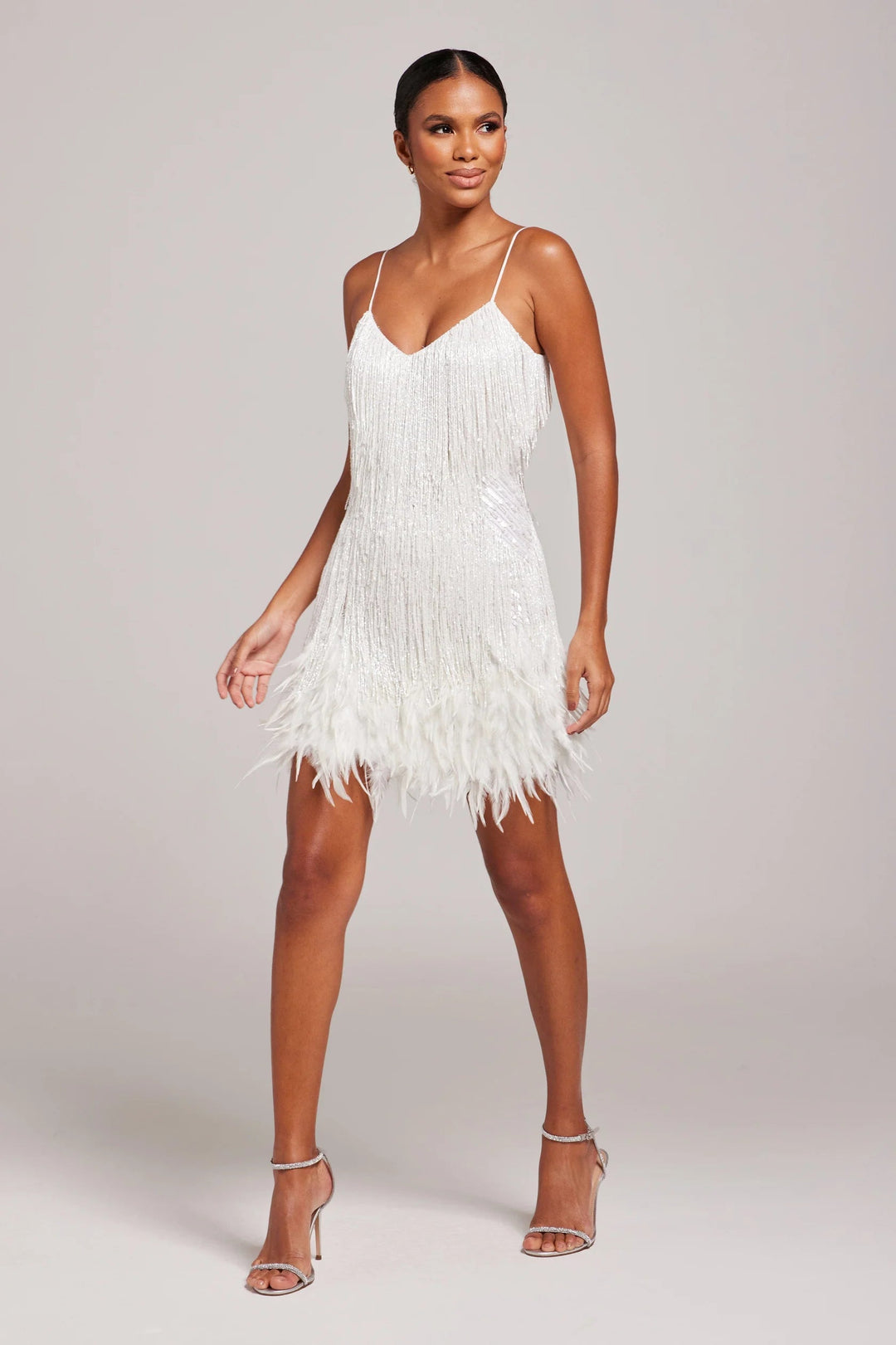 Giselle | Women's Sequin Fringe Cocktail Mini Dress