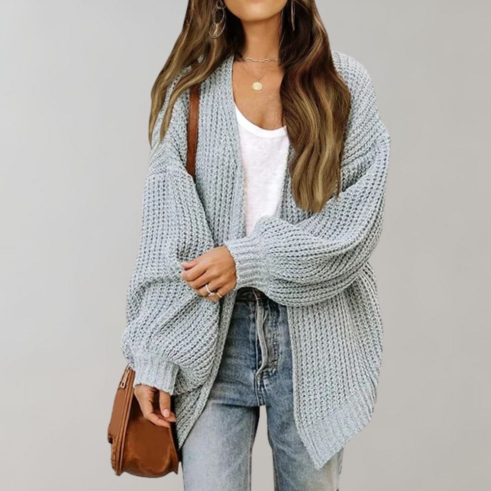 Aimee | Women's Cozy Chunky Knit Open-Front Cardigan