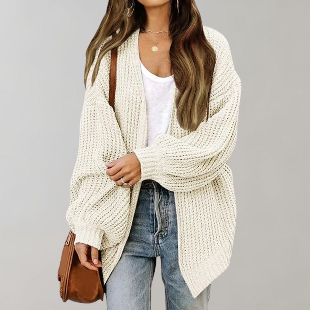 Aimee | Women's Cozy Chunky Knit Open-Front Cardigan
