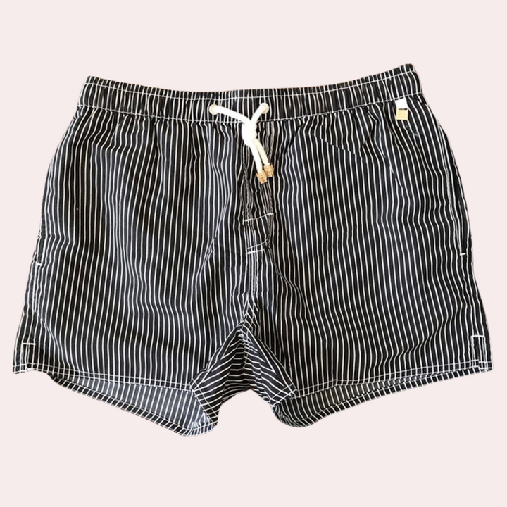 Cliff | Men's Striped Drawstring Swim Shorts