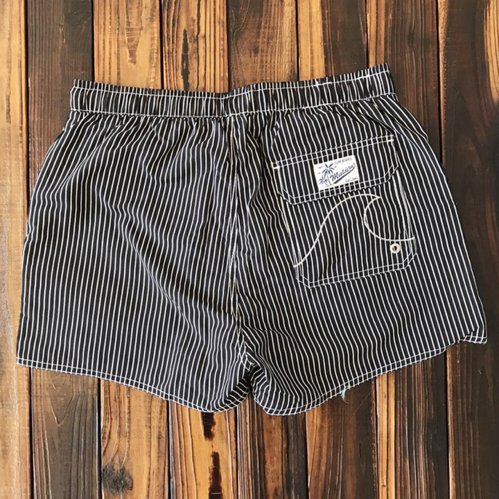 Cliff | Men's Striped Drawstring Swim Shorts