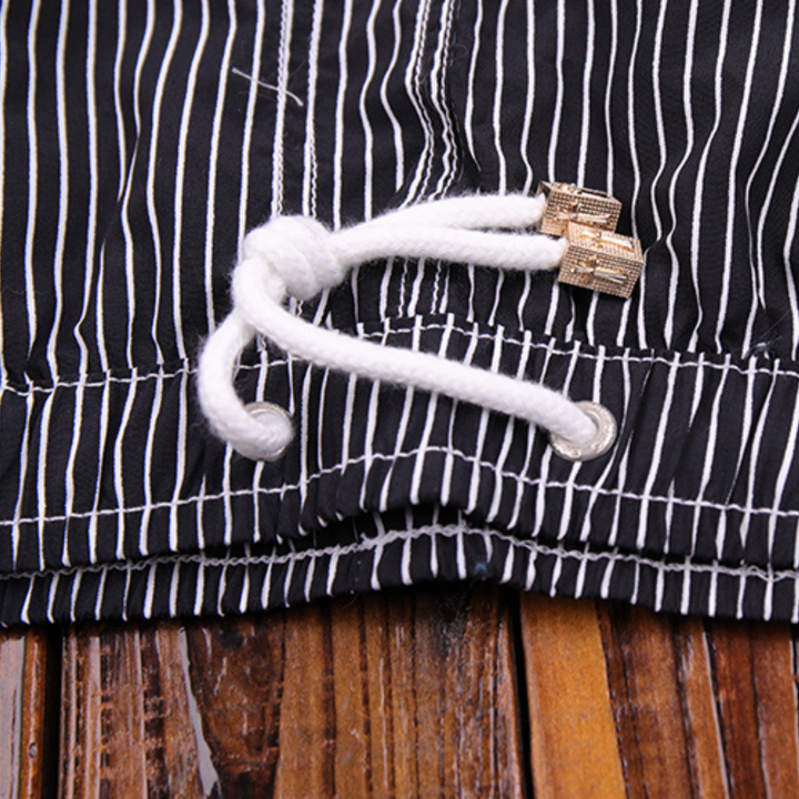 Cliff | Men's Striped Drawstring Swim Shorts