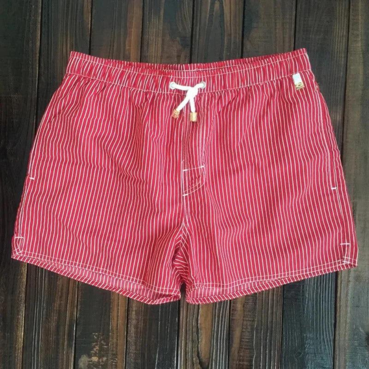Cliff | Men's Striped Drawstring Swim Shorts