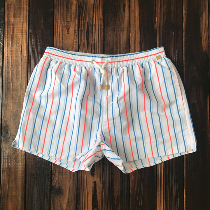 Cliff | Men's Striped Drawstring Swim Shorts