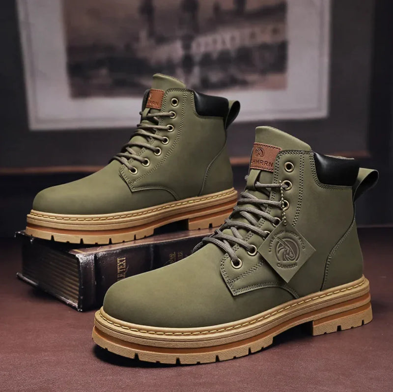River | Men's Premium Lace-Up High-Top Boots