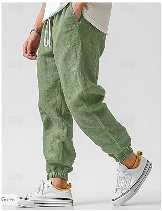 Steven | Men's Lightweight Linen Jogger Pants