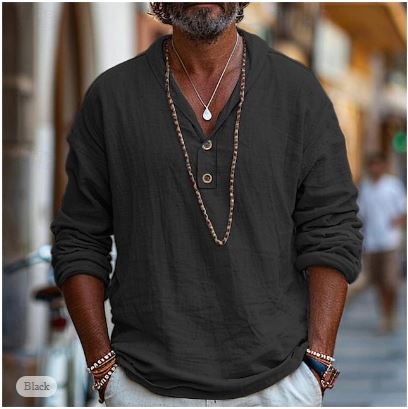 Arjun | Men's Casual Cotton Linen Short Kurta Shirt