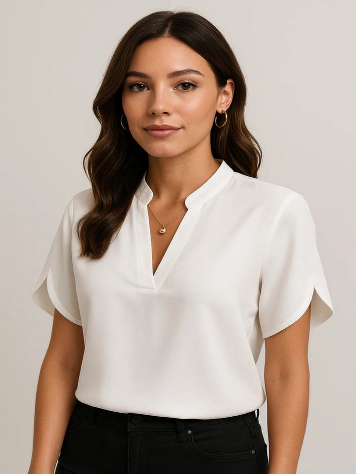 Mila | Women's Chic V-Neck Split Sleeve Blouse