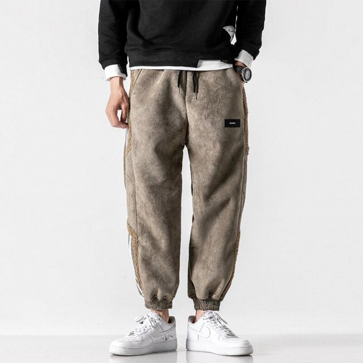 Troy | Men's Striped Sherpa-Lined Jogger Pants