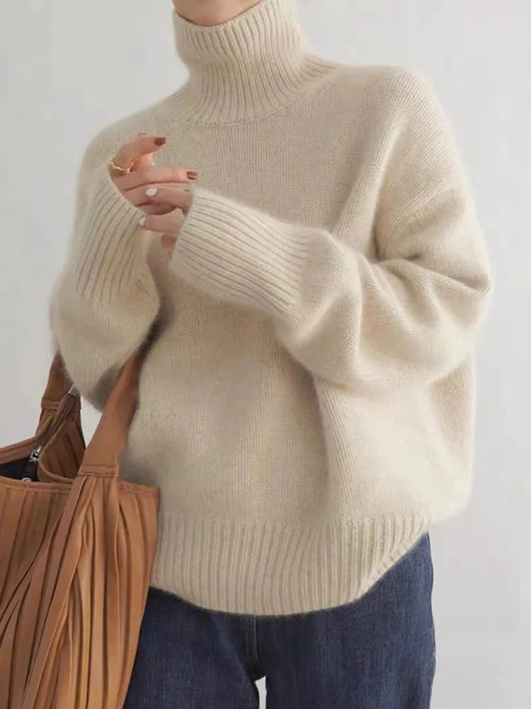 Samantha | Women's Luxe Cashmere Turtleneck Sweater