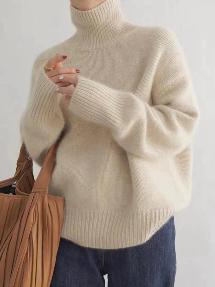 Samantha | Women's Luxe Cashmere Turtleneck Sweater