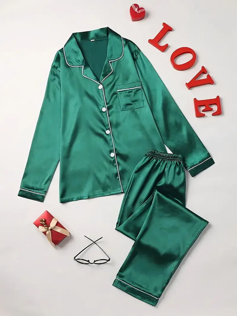 Daisy | Women's Elegant Satin Pajama Set