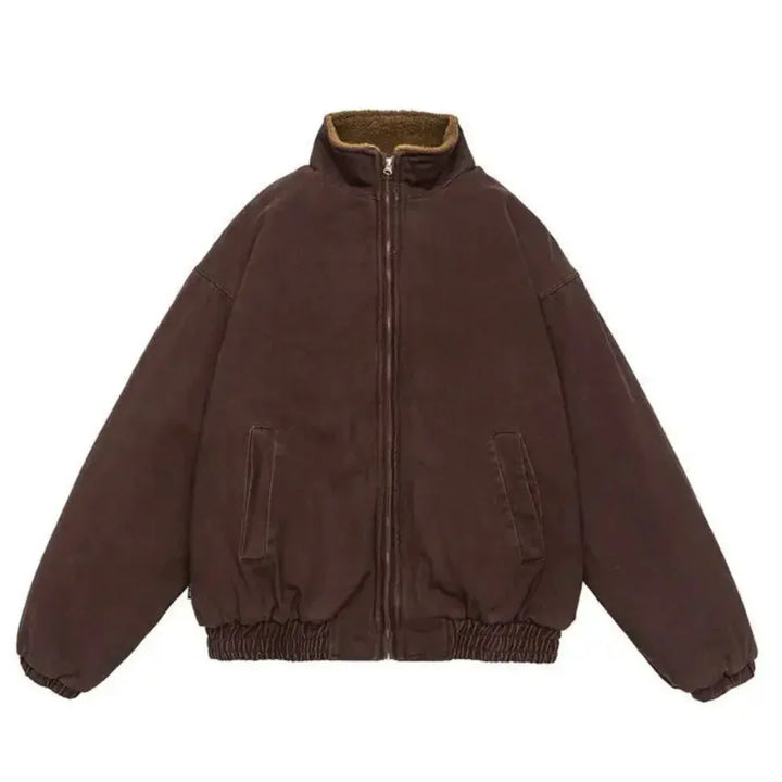 Alaric | Men's Oversized Sherpa Lined Bomber Jacket
