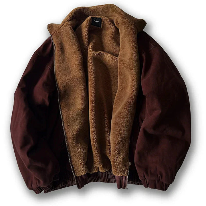 Alaric | Men's Oversized Sherpa Lined Bomber Jacket