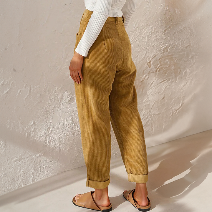 Anna | Women's Casual High-Waist Corduroy Pants