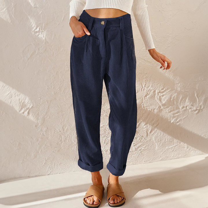 Anna | Women's Casual High-Waist Corduroy Pants