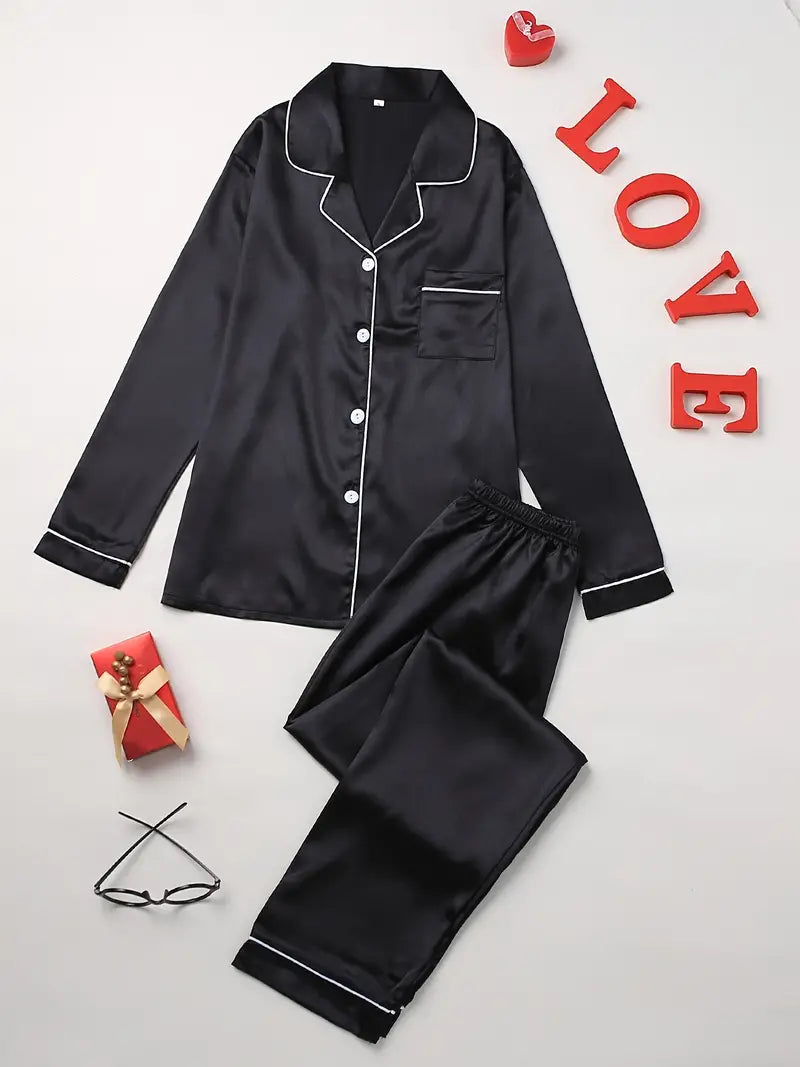Daisy | Women's Elegant Satin Pajama Set
