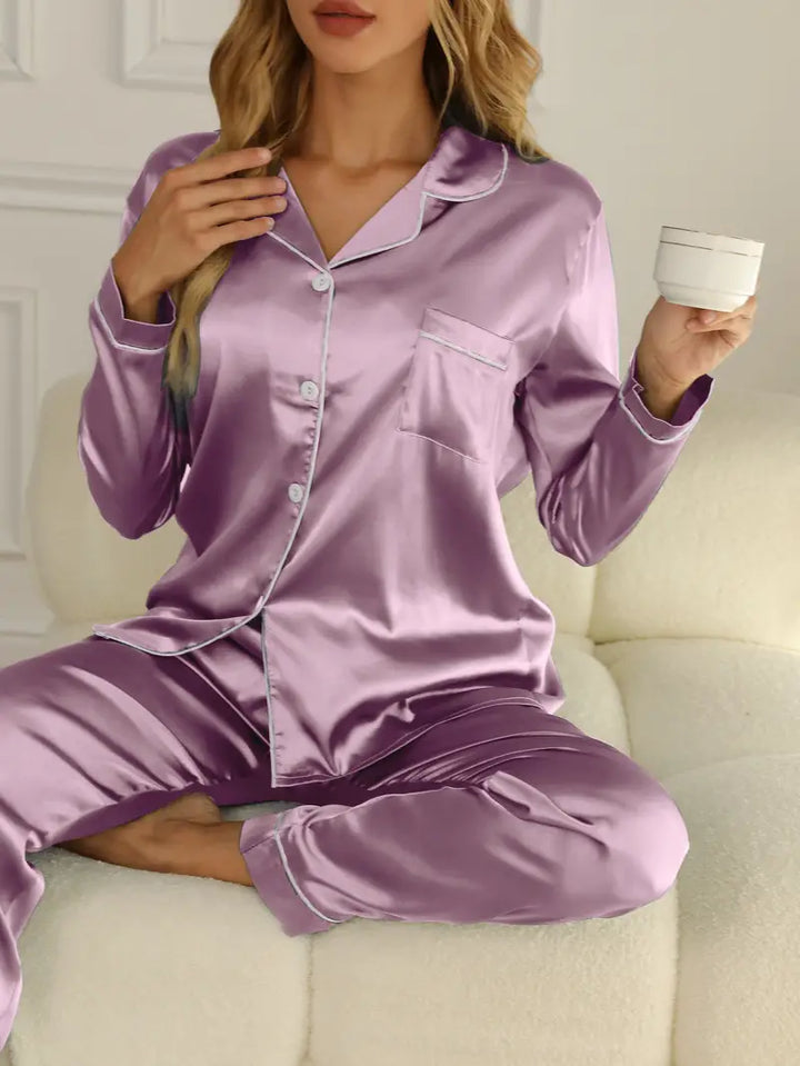 Daisy | Women's Elegant Satin Pajama Set