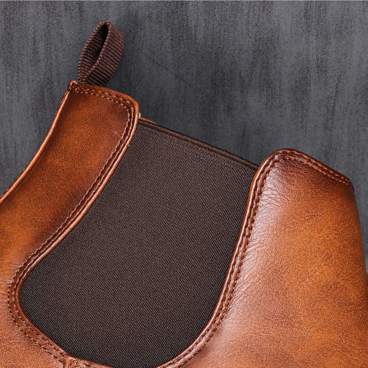 Michael | Men's Classic Polished Leather Chelsea Boots
