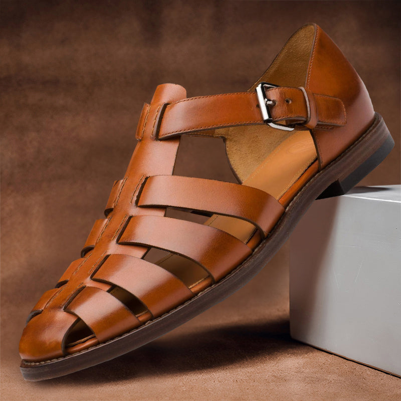 Bryce | Men's Premium Leather Fisherman Sandals