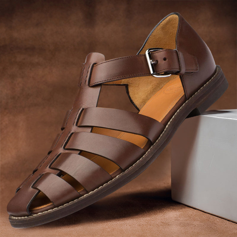 Bryce | Men's Premium Leather Fisherman Sandals