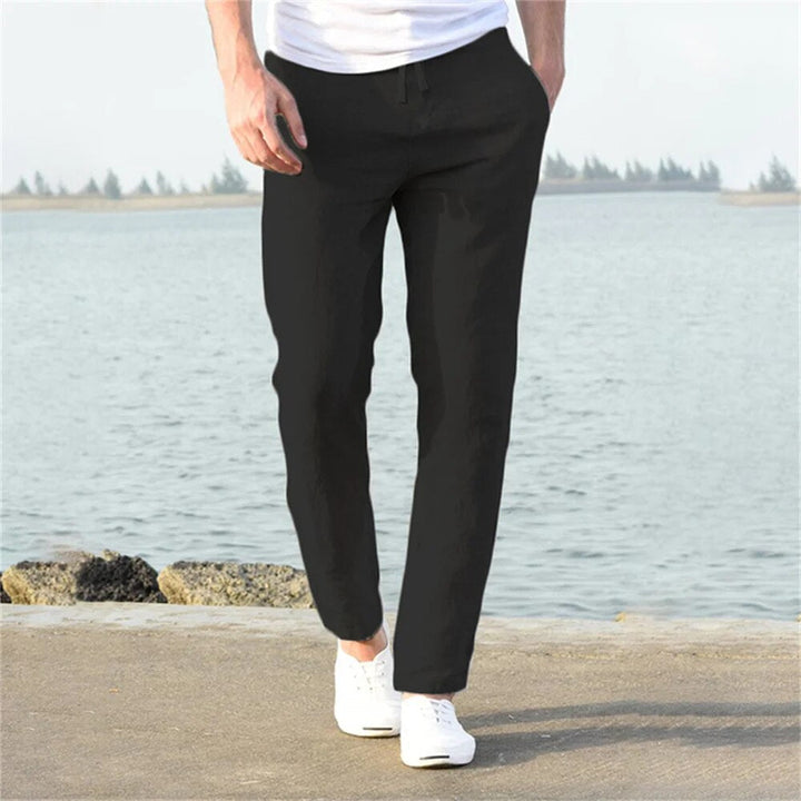 Everette | Men's Linen Drawstring Trousers with Pockets