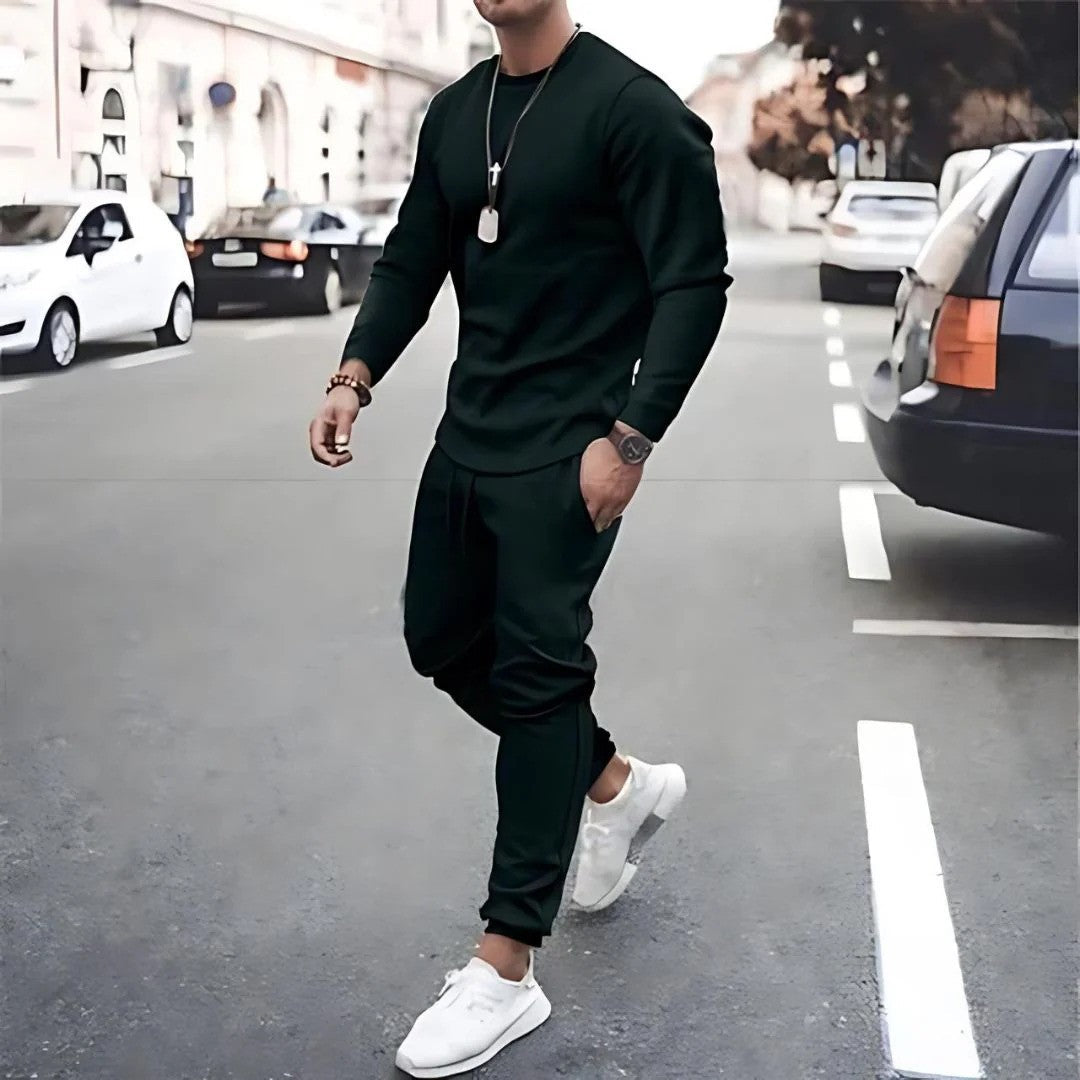 Jett | Men's Modern Slim-Fit Zip Tracksuit Set