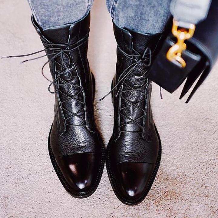 Piper | Women's Classic Lace-Up Leather Ankle Boots