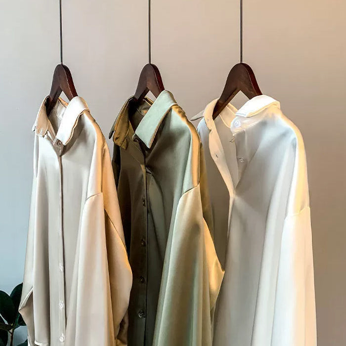 Jessica | Women's Elegant Long-Sleeve Satin Blouse