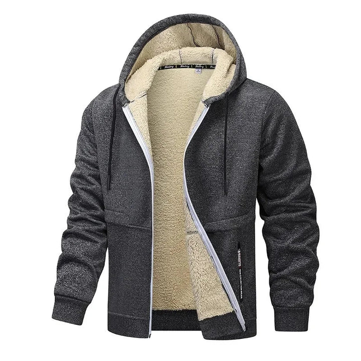 Mavric | Men's Warm Hooded Full-Zip Fleece Winter Jacket
