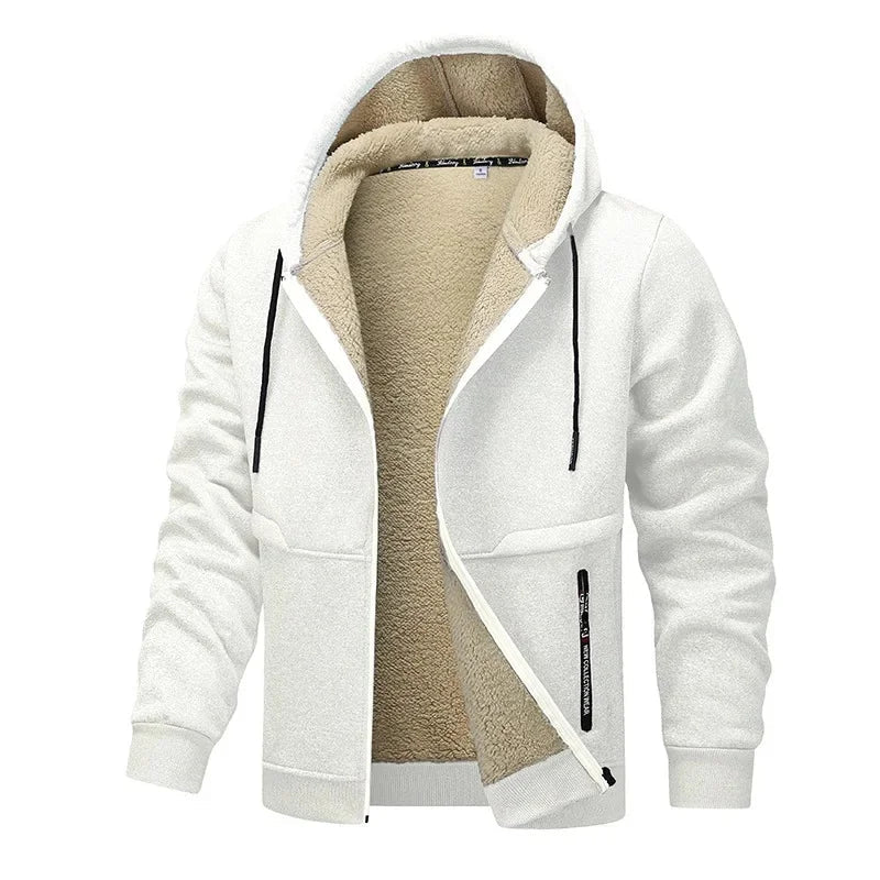 Mavric | Men's Warm Hooded Full-Zip Fleece Winter Jacket