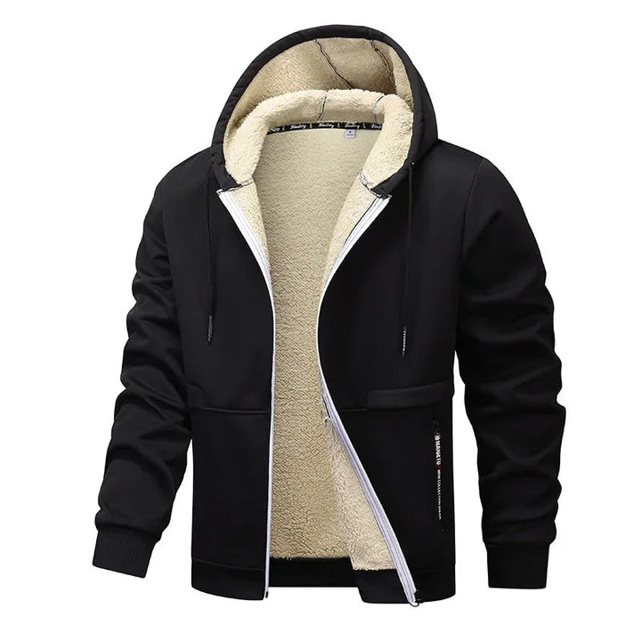 Mavric | Men's Warm Hooded Full-Zip Fleece Winter Jacket