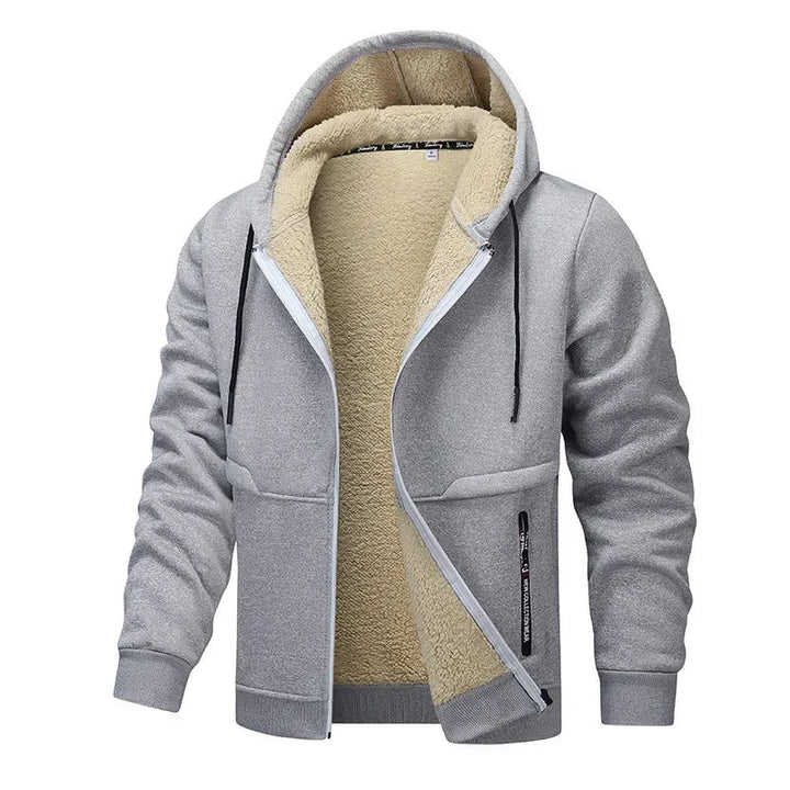 Mavric | Men's Warm Hooded Full-Zip Fleece Winter Jacket