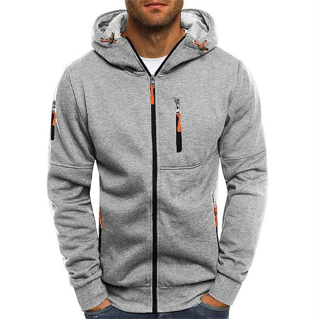Cole | Men's Lightweight Zip-Up Hoodie