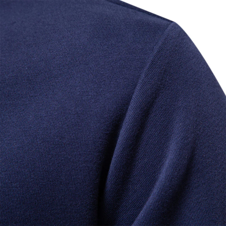 Gabriel | Men's Stylish Contrast Collar Long Sleeves Polo Shirt