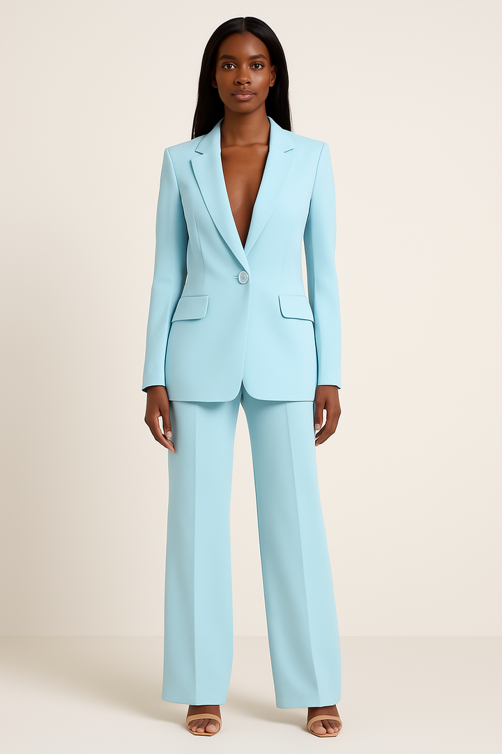 Simone | Women's Wide-Leg Formal Pantsuit Set