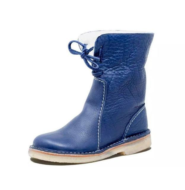 June | Women's Cozy Wool-Lined Leather Winter Boots