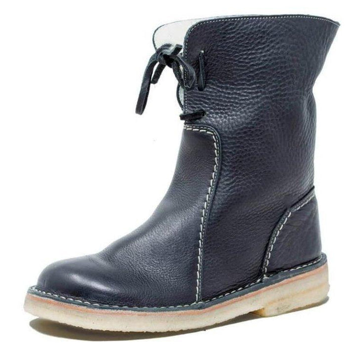 June | Women's Cozy Wool-Lined Leather Winter Boots